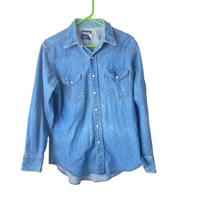 Wrangler Chemise Western Petit Perle Snap à Carreaux Mode Rouge Blanc