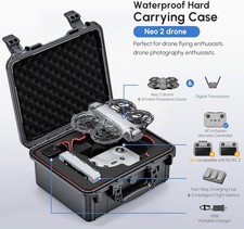 Hard Case for DJI Neo 2 RC-N Controller IP67 Waterproof Fly More Combo Storage