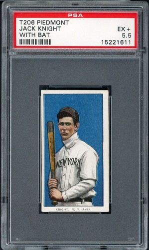 1909-11 T206 T 206 JACK KNIGHT YANKEES PSA 5.5 EX+ 561895 (KYCARDS)