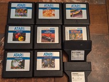Lot of 8 Atari 5200 Games + 2 TI-99/4a Games Donkey Kong - Untested - See Video
