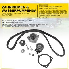 Zahnriemen-Set mit Wasserpumpe für OPEL Astra H J Insignia A 531084410 55568637