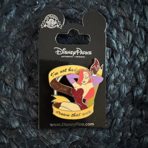 New Disney Jessica Rabbit I’m Not Bad. I’m Just Drawn That Way Disney Pin. ￼