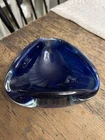 Vintage Murano Glass Cobalt Blue Ashtray/dish