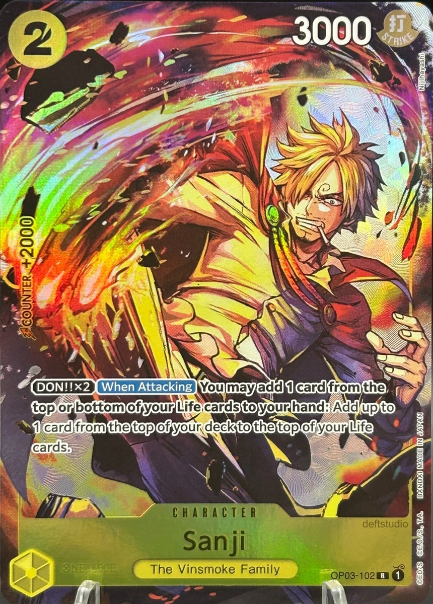 Sanji OP03-102 One Piece Promotion Cards for sale | eBay