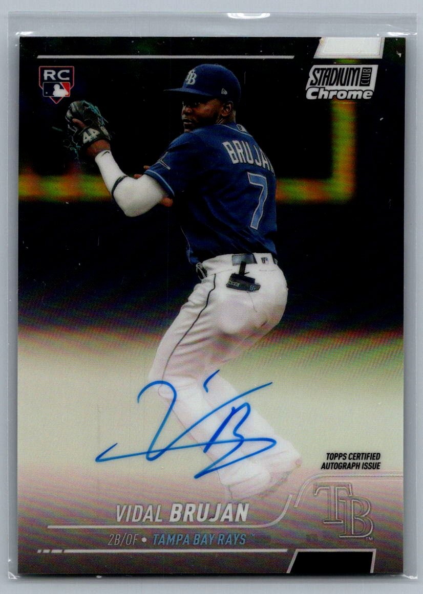 2022 Stadium Club Chrome #SCCBA-VB Vidal Brujan Autographs