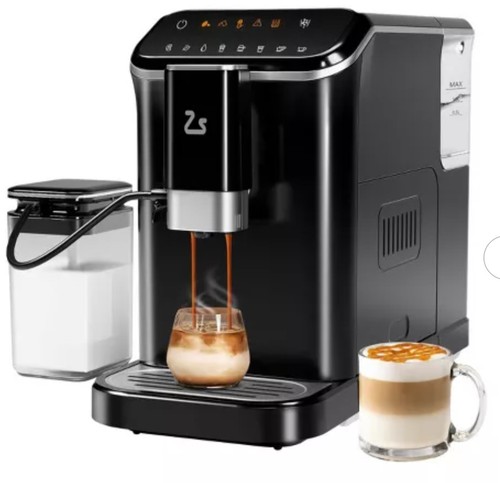 Espresso Machine, Fully Automatic Espresso Machine with Grinder & Milk Frother.