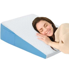 Wedge Pillow for Sleeping, 7.5" Bed Wedge After Surgery, Back Pain Relief, Me...