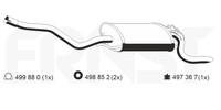 EndschalldäMpfer NachschalldäMpfer Ernst 353014 FüR 190 Mercedes W201 201 018