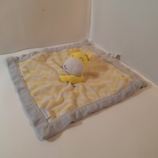 Carter's Yellow Chevron Giraffe Gray Security Blanket Lovey zigzag gray baby 12"