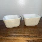 Vintage Pyrex Homestead Tan Speckle Refrigerator 501-B Dish No Lids