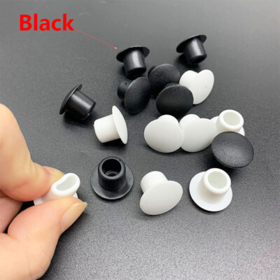 Hole Plugs Soft PVC Blanking End Cap Tube Pipe Inserts Plug Bung Black 9/10/11mm
