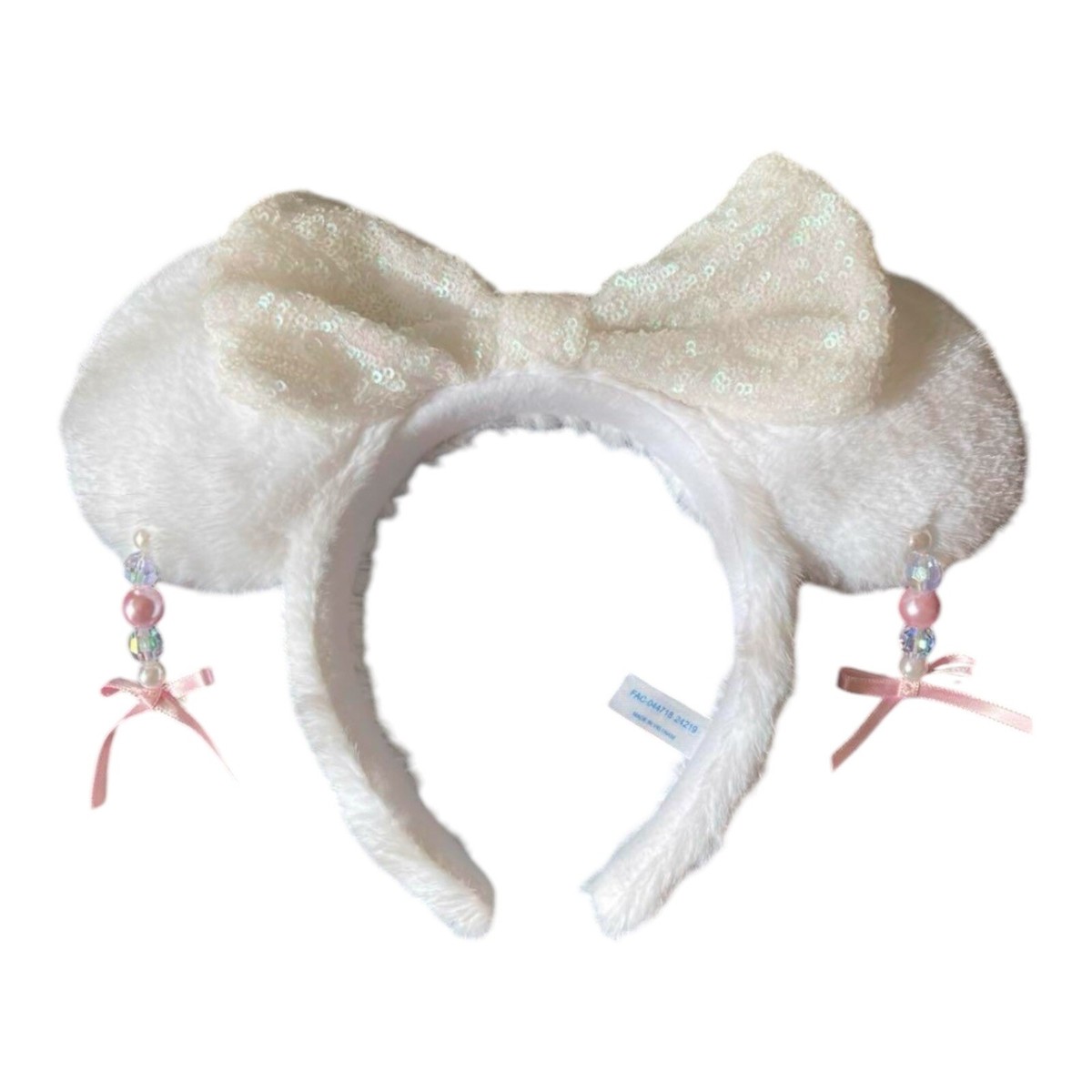 Tokyo Disney White Sequin Bow Headband っ◔◡◔)っ???? ???????~~?New Minnie Mouse  main image 4