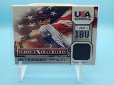 2014 Elite Extra Edition USA Baseball 18U Game Jersey Austin Bergner Tigers