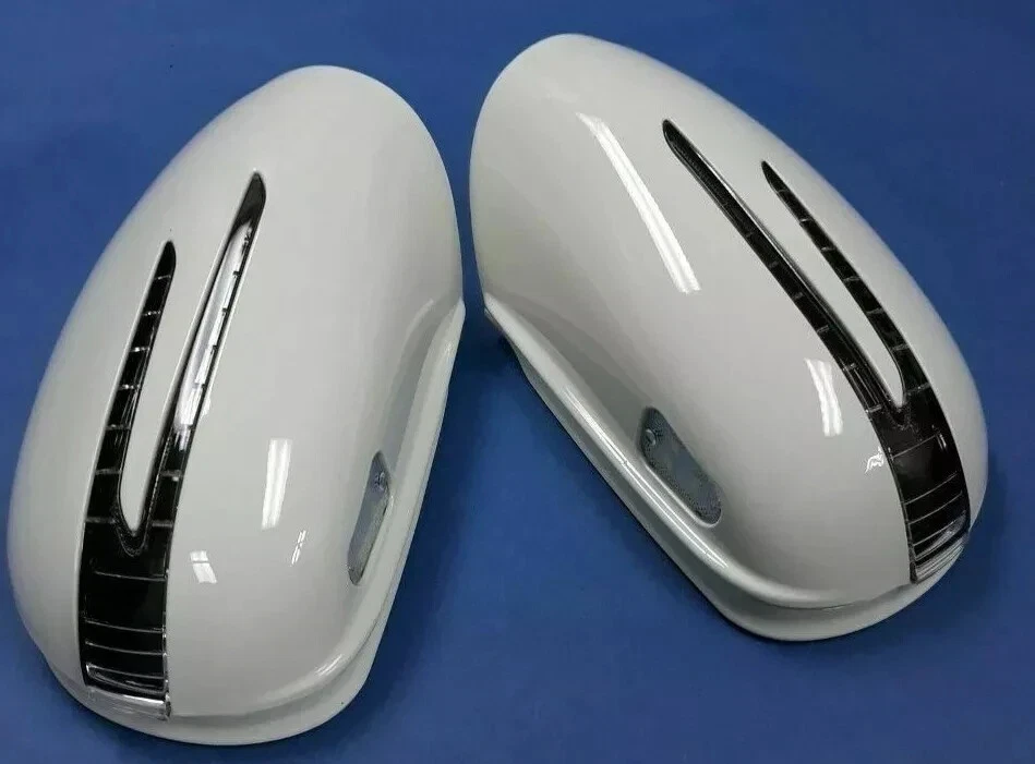 DOS FLECHAS LED BLANCO CUBIERTAS DE ESPEJO RETROVISOR PUERTA MERCEDES BENZ 1995-1999 W210 CLASE E Foto 2 de 4