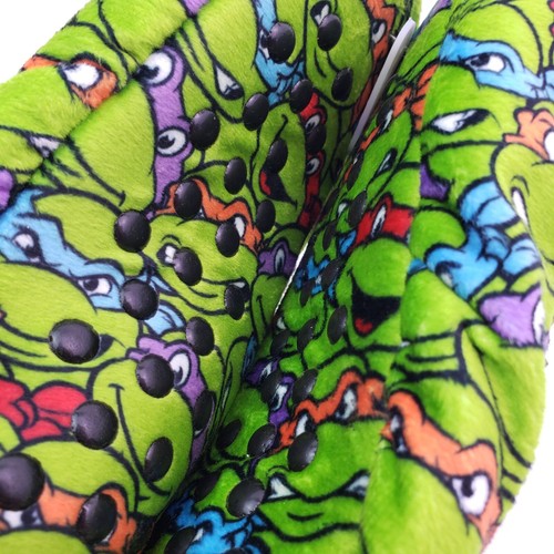Fuzzy Babba Teenage Mutant Ninja Turtles Toddler Boys Sz S/M 8-13 Sock Slippers - Bild 6 von 6