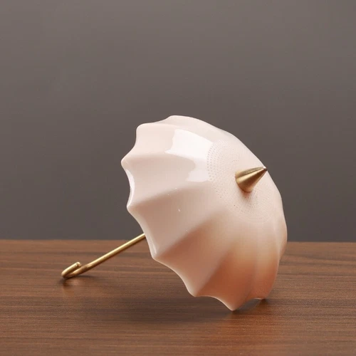 Creative Filter Net Porcelain Umbrella Design Ceramic Strainer To Filter Tea New - Picture 14 of 20