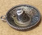 Vintage Hallmarked Large Sterling Mexico Sombero Charm — photo 2