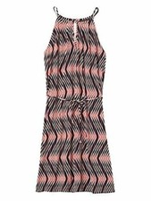 Banana Republic  Womens Halter Neck Drawstring Waist Keyhole Yoke Dress M/151985