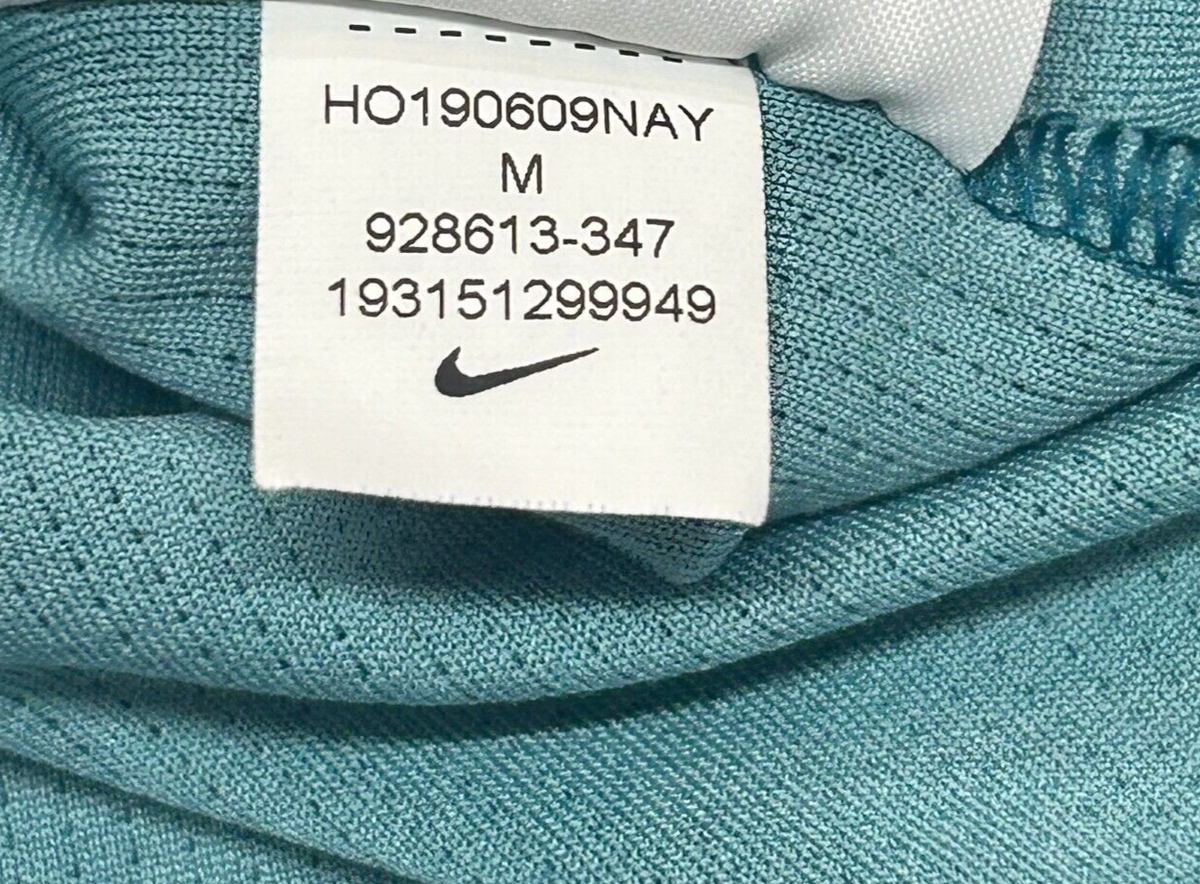 Nike Top Womens Medium Green Dri Fit 1/4 Zip Running Thumbholes Activewear