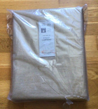 John Lewis Premium Faux Silk Slub Blackout Eyelet Curtains GOLD - W167 x D137cm