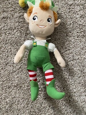 Kohls Cares Christmas Elf Plush Green Red White Striped Holiday Stuffed Toy