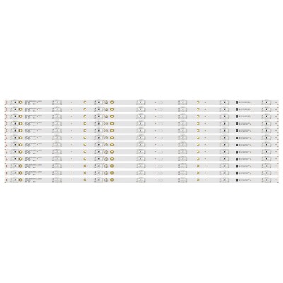 Kit/12pcs LED Strips For GIC75LB08 3030F2.1D V1.1 20181016 75S423 75S421 75S425