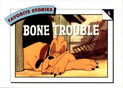 1991 Impel Disney Series One #16 Bone Trouble Pluto