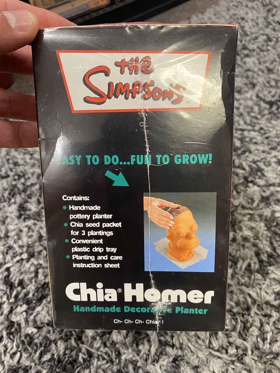The Simpsons Homer Simpson Chia Pet Handmade Collectible Planter