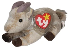 Ty Beanie Baby - GOATEE the Goat (8 Inch) MINT with MINT TAGS Stuffed Animal Toy