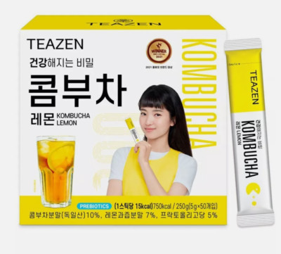 Teazen Kombucha Tee Getränk Mix Zitrone 5g x 50 Sticks / K-Food