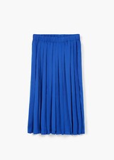 Mango Royal Blue Flowy Pleated Skirt (Size XS) - RRP £35.99