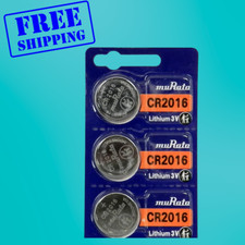 Murata / Sony CR2016 LITHIUM 3V BATTERY - 3Pcs