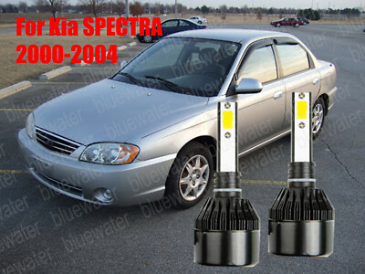 LED ForSPECTRA 2000-2004 Headlight Kit H7 6000K White CREE Bulbs Low Beam