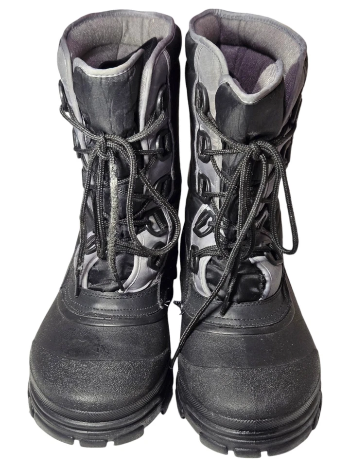 S3-Ozark Trail Bode 5 Mens Size 9 Winter Snow Boots Black & Gray Insulated - Image 2 of 4