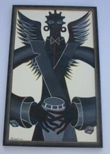 unique CONTEMPORARY CUBA  PAINTING EMILIO  EMILIOVICH SURREAL POP ART MODERNISM