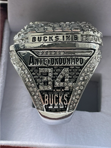 Giannis Antetokounmpo Milwaukee Bucks 2021 Championship Ring - Foto 3 di 8
