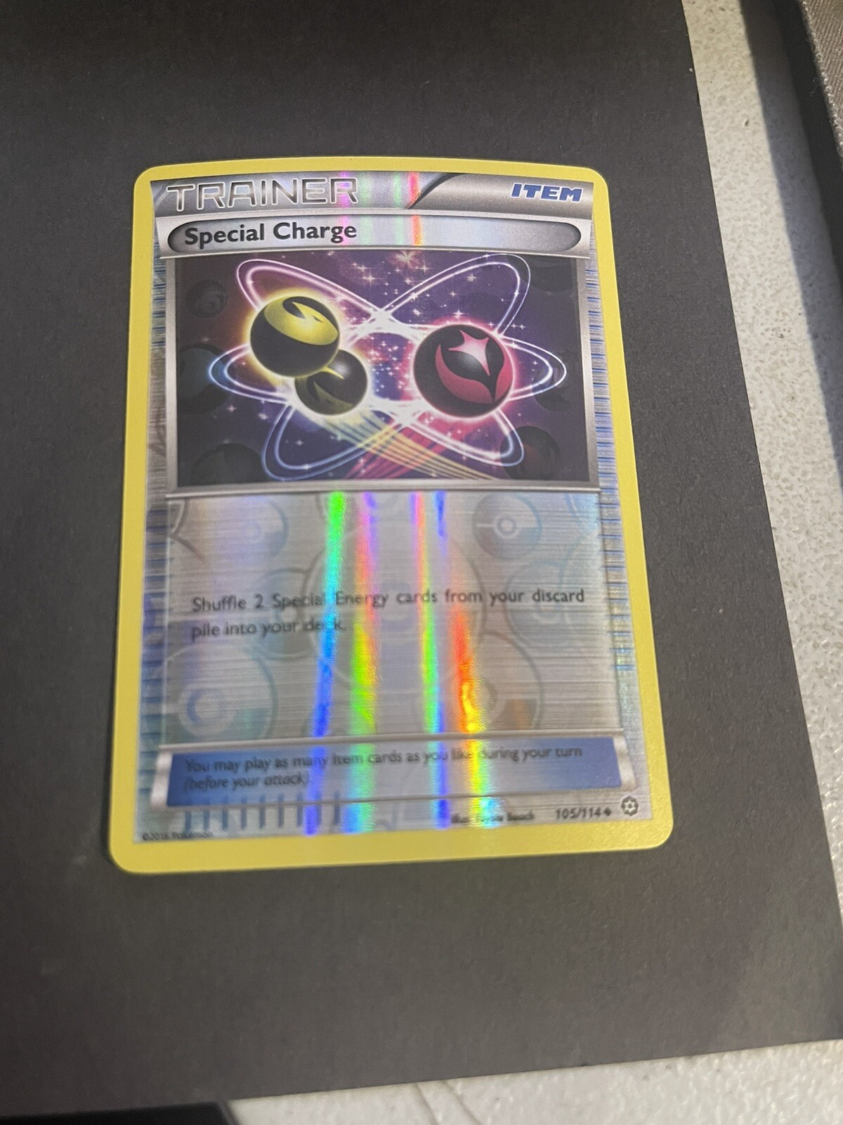Special Charge Pokémon Trainer 105/114 2016 Reverse Holo 