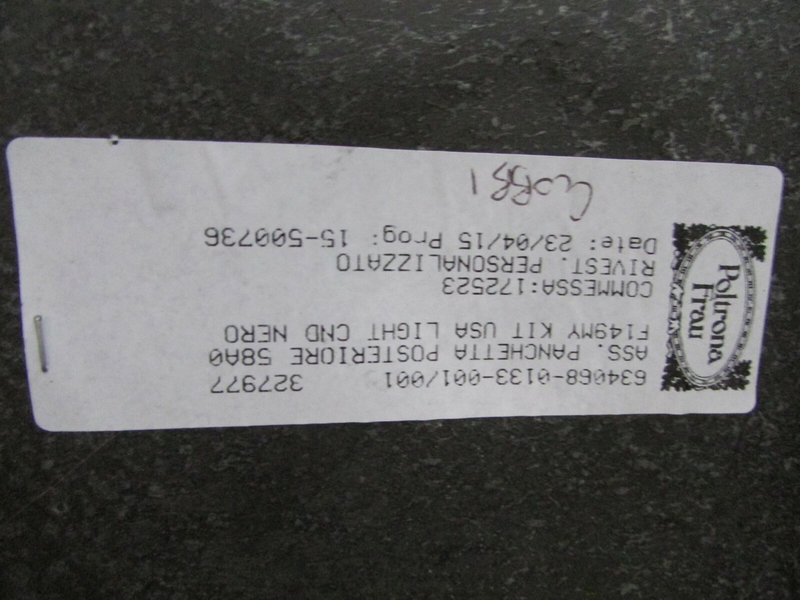 Ferrari California T, Rear Seat Main Section, Used P/N 86388400
