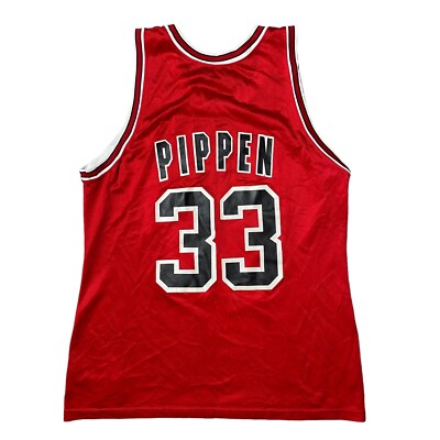 Scottie Pippen Champion Chicago Bulls NBA Vintage Jersey Adult Sz