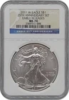 2011 W 25th Anniversary Set American Silver Eagle Coin NGC MS70 Early Releases