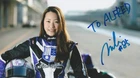 MIKI KOYAMA - ORIG SIGNED PHOTO - FORMER RACING-DRIVER; W-SERIES