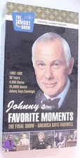 Johnny's Favorite Moments VHS Tape Johnny Carson Tonight Show Final Episode S2B