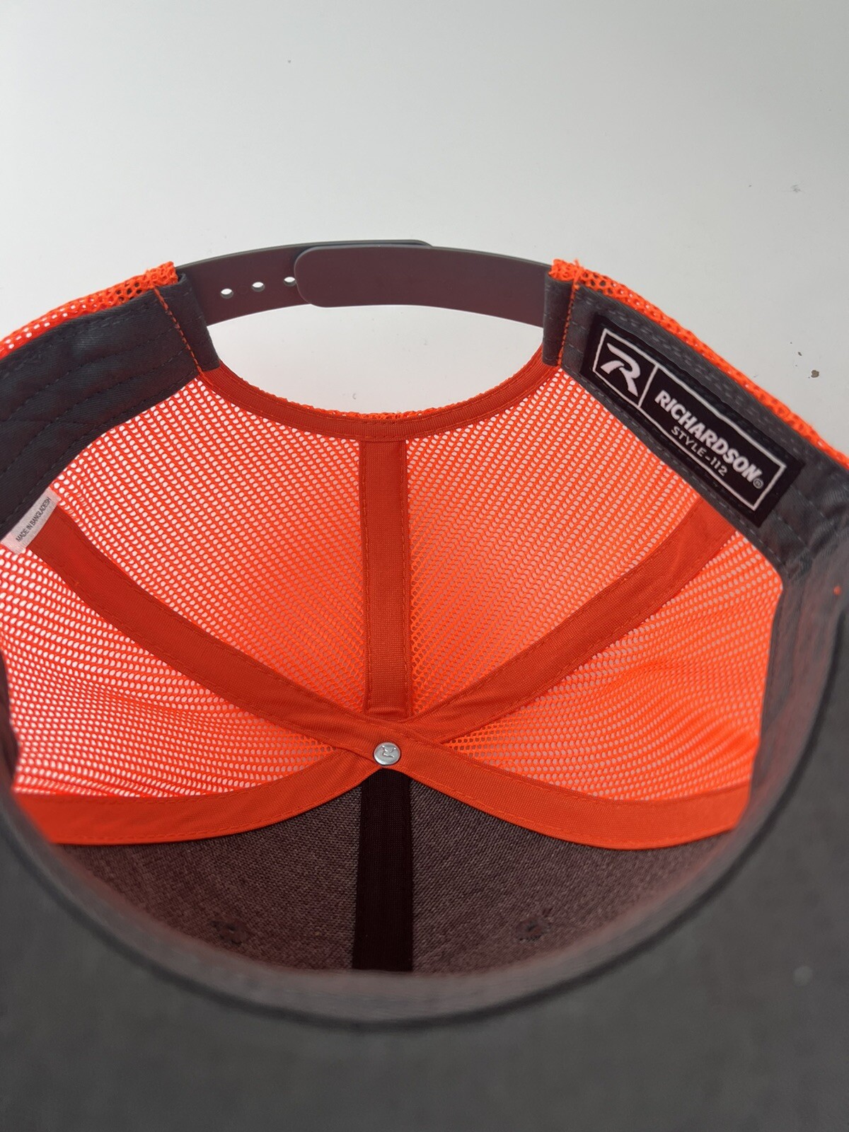 Flexco Orange Mesh Snapback Baseball Cap Hat Orig… - image 10