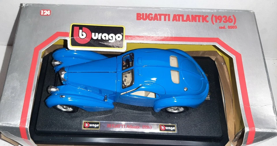 BUGATTI ATLANTIC 1936 COD.0503 BURAGO SCALA 1/24 2°SCELTA - Immagine 2 di 2