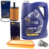 MotoröL Filter Set 10W30 5 Liter + ÖLablassschraube FüR Audi TT Quattro VW Golf