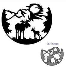 Forest Animal Deer Metal Cutting Dies Stencils DIY Scrapbooking Album Paper Card
