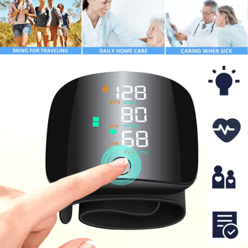 Digital Blood Pressure Monitor for Wrist Automatic BP Machine Heart Rate Monitor - Picture 2 of 10