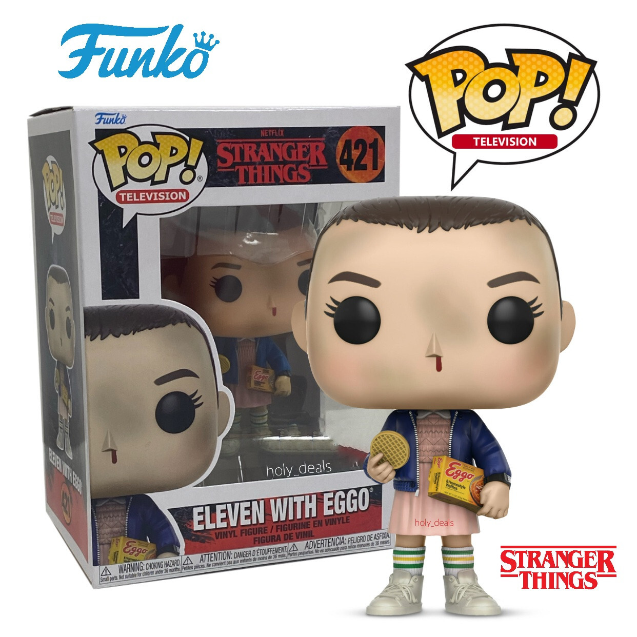 FUNKO POP TV STRANGER THINGS ELEVEN WITH EGGOS - BLOODY NOSE