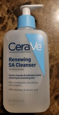CeraVe Renewing SA Cleanser for Normal Skin, with Ceramides & salicylic acid 8oz