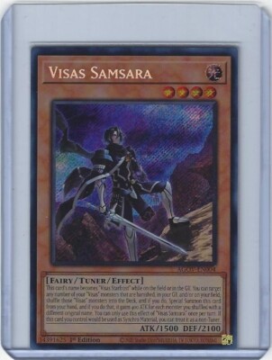 YuGiOh Age Of Overlord - VISAS SAMSARA - AGOV-EN004 Secret Rare 1st Edition  | eBay